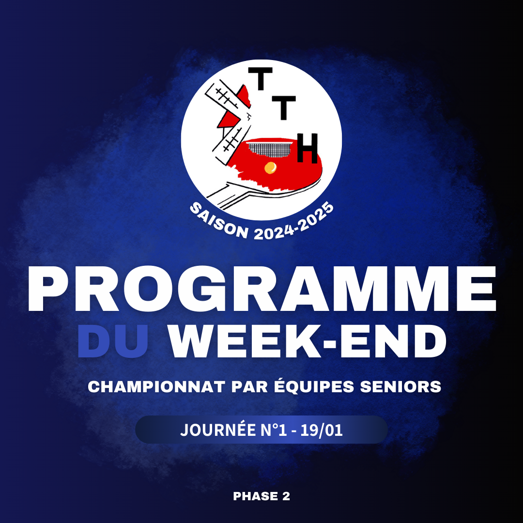 Programme 2ème Phase 1ère Journée